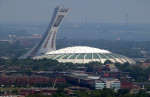 Vanaf The Hill in de verte het Olympisch stadion